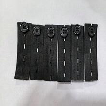 6/10pcs Adjustable Elastic Waist Extender, Unisex Waist Extender Buckle For Pants, Trousers, Dresses, Jeans (Black) - 10-pack Black - View 9