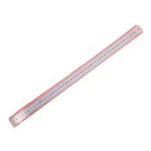 Regla recta de Metal de acero inoxidable, herramienta de medición de precisión de doble cara, reglaétrica de escala de 15-50cm, mesa de escala transparente EVZX - 200 milímetros - Ver 5