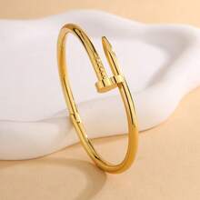 Set de 3 piezas de pulsera de trébol de acero inoxidable, de moda y elegante, adecuado para uso diario y bodas - Multicolor - Ver 7