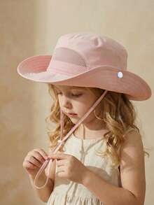 1-3岁/3-6岁/6-10岁儿童夏季遮阳帽，防紫外线沙滩帽，透气户外玩耍渔夫帽，男女通用 - 1PC - 查看 26