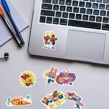 50pcs Stitch Cartoon Stickers, Stitch Party Favors, Nick And Judy Cartoon Stickers, Waterproof Stickers For Books, Diaries, Phone Cases, Laptops, Tablets, Water Bottles, Suitable For Holidays, Birthdays, Rewards, Gift Decorations Scrapbook Supplies Stationery Funny Stickers - Multicolor - View 8