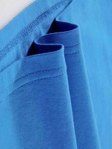 Disney Pixar Fest Double-Sided Print Crew Neck T-Shirt For Boys (Ages 4-12), 100% Cotton Short-Sleeved. The Back Features A Bold, Colorful "PIXAR FEST" Lettering, A Nine-Grid Framed Collection Of Characters (Sullivan, Buzz Lightyear, Remy, Dolly, Woody, Russell, WALL•E, Nemo, Sadness), And Colorful Mickey Mouse Head Balloons And Star Decorations. The Front Displays A Dynamic Image Of Woody And Buzz Lightyear Interacting Side-By-Side, With The "Toy Story" Text Logo At The Bottom. The Double-Sided Design Features All Pixar IPs And Core Characters From Toy Story. It Can Be Paired With Wide-Leg Jeans, Cargo Shorts, Or Casual Sportswear. Suitable For Theme Park Visits, Pixar Fest Parties, Family Trips, Daily Wear, School, Birthday Parties, And Outdoor Camping, This Top Is Skin-Friendly, Sweat-Wicking, And Breathable. With The Disney Channel Logo And Cartoon IP, It Is Also Great For School Breaks, Outdoor Running, Classmate Gatherings, And Weekend Walks. - Royal Blue - View 9