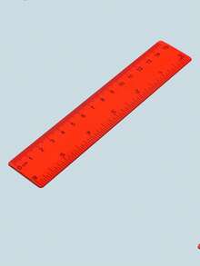 1/10pcs Transparent/Multi-Color Plastic Ruler, Various Colors, 6 Inches/15.24cm Long, Suitable For Students, School Supplies, Office And Home Use, With Inch And Centimeter Measurement Units - Rectangle - View 6