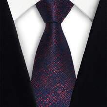1 chiếc cà vạt nam bằng polyester in họa tiết retro, họa tiết hình học trừu tượng thủ công, phong cách đường phố hip-hop thường ngày, cà vạt dệt hoa nhỏ. - Nhiều màu - Xem 16