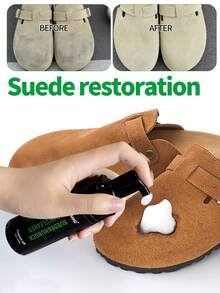 麂皮鞋清洁套装，泡沫清洁剂 - 带刷子 - 专业免水织物清洁剂，适用于德克森鞋、麂皮鞋、磨砂运动鞋，清新织物。使用方便。甘油基底。不含表面活性剂。 - 液體 - 查看 8