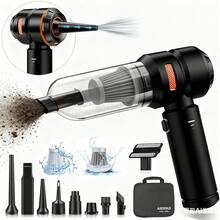 16000Pa Handheld Vacuum Cleaner, Vacuum Cleaner And Air Purifier, High Power Wet & Dry Handheld Car Vacuum Cleaner With Multiple Nozzles/Small Floor Mop, Suitable For Car, Home, Office And Pets - Multicolor - View 16