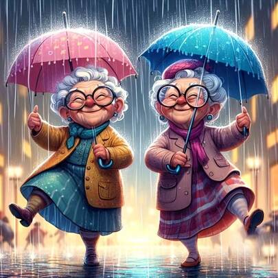 1pc [30*30cm/11.8*11.8in][40*40cm/15.7*15.7in]5D Acrylic Diamond Painting Kit, Cartoon Old Lady Pattern, Suitable For Adult Beginners DIY Mosaic Diamond Art, Full Drill Handmade DIY Diamond Painting, Applicable For Living Room, Bedroom, Office Wall Decor Painting, Surprise Art Home Decor Gift For Family And Friends