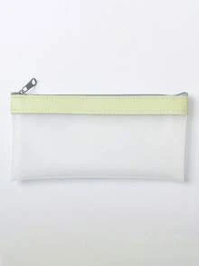 1个透明粉绿色简约大容量学生文具包，返校季 - 筆袋 - 查看 8