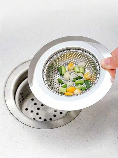 1 cái lưới lọc bồn rửa bằng thép không gỉ, bộ lọc cống bồn rửa nhà bếp, nắp đậy cống sàn phòng tắm