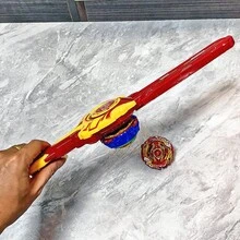 Boys' Battle Top Exploding Toy Set, Competitive Game Sword , 2 Beyblades, Suitable For Boys And Teenagers Aged 3+ As Battle Game Gift - Red - View 8