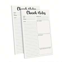 2/4 Christian Notebooks - Self-Adhesive Religious Notebooks With Scripture Index, Bible Study Journal, 5.5x8.5inch, 25 Pages Each, Suitable Pastors, Sunday Schools, Supplies, Tear-Off Pages, Self-Adhesive Notes, Leaders - 2 - View 12