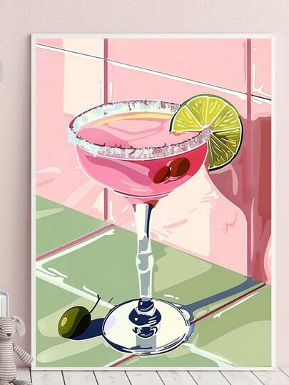 5D Elmas Boyama Elmas Setleri Kokteyl Elmas Nakış Rhinestone Renkli Kokteyl İllüstrasyon Noktalı Hediye Kokteyl Duvar Sanatı