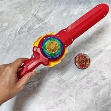Boys' Battle Top Exploding Toy Set, Competitive Game Sword , 2 Beyblades, Suitable For Boys And Teenagers Aged 3+ As Battle Game Gift - Red - View 7