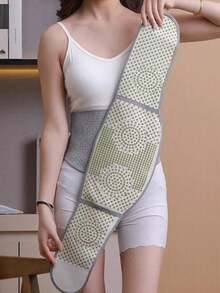 1pc Moxibustion Heating Waist Belt, Large Coverage Warm Keeping, Suitable For Men And Women, Elastic + Adhesive Design, Free Movement, Not Easy To Shift, Used For Waist Warmth And Protection, Suitable For All Seasons - Multicolor - View 9