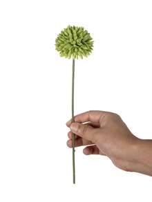 3/12个装人造菊花球，绣球花，婚礼装饰，家居花瓶填充物，餐厅、客厅、卧室装饰，新娘捧花，腕花，胸花，生日派对用品，新年和情人节礼物 - 綠色 - 查看 7