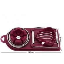 1pc Multi-Function Egg Slicer, Suitable For Boiled Eggs, 2-In-1 Egg Cutter/Divider/Dicer/Slicer Kitchen Tool - Multicolor - View 2