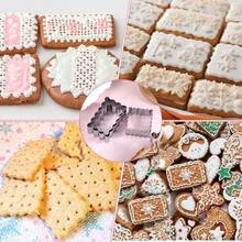 3pcs Stainless Steel Cookie Cutter Set - Rectangular And Square Shapes - For Baking - Suitable For Pastries And Cookies Baking - Perfect Choice For Holiday Baking - Kitchen Essential - Baking Molds - View 11