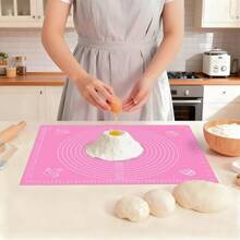 1pc Non-Stick Dough Rolling Mat With Measurements - - - View 1