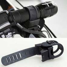 1pc Adjustable Lamp Holder Bicycle Flashlight Bracket - Mountain Bike Front Fixed Clip Riding Equipment And Accessories - Multicolor - View 1