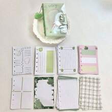一套 Wow Card A7 三叶草手册，包含 80 张卡片和三叶草吊坠，可移除金色洋葱贴纸相册，口袋书，学生可爱笔记本，返校日记 - 套裝 - 查看 4
