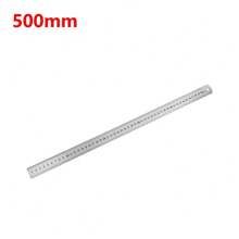 Regla recta de Metal de acero inoxidable, herramienta de medición de precisión de doble cara, reglaétrica de escala de 15-50cm, mesa de escala transparente EVZX - 200 milímetros - Ver 11