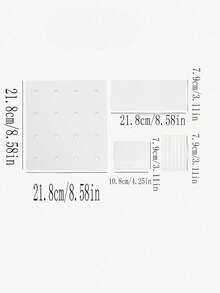 1pc Minimalist Plastic Pegboard Set, Wall Mounted Storage Shelves, Versatile Organizer For Living Room, Kitchen, Bedroom, Dorm, Office, Decoration, Free Assembly - White - View 10