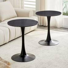 Dining Tables - Black + Medium Density Fiberboard + Metal - View 4