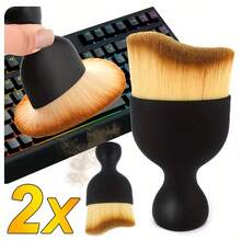 两件套防静电电脑清洁刷，适用于清洁键盘、笔记本电脑、耳机和打印机上的灰尘 - 多色 - 查看 7