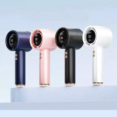 【可调节USB迷你个人风扇】可充电手持式涡轮风扇 - 100档风速可调，USB充电便携式风扇，非常适合海滩、室内和户外使用；绝佳的礼物之选