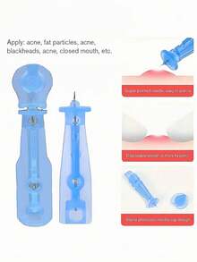 10/50/100/200pcs Professional Blackhead Removal Tool Set, Acne Needle, Facial Blemish And Acne Extraction Tool, Pimple Picking Needle - Professional Acne Removal Set, Suitable For All Skin Types, Facial Skin Pore Cleaning Tool Set, Facial Care Tool - Baby Blue - View 5
