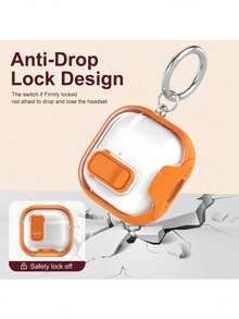 Fashion Business Bracket Suitable Compatible With Apple Bluetooth Earphones 4 Active Noise Cancelling Protective Case With Lock Clasp, Pro 3/2 2nd Generation Protective Shell Anti-Open Cover Earphone Case Full Protective Anti-Fall Earphone Cover - Black - View 7