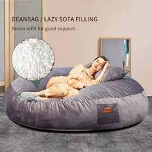 Polystyrene Beans For Beanbag Refill, White Polystyrene Foam Balls, Lazy Sofa Filling, Dog Bed Pet Nest Filling, Foam Particles Filler, Dolls Pillow Filling, DIY Crafts Stuffing - View 6