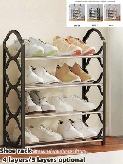 3 Stücke/2 Stücke/1 Stück Schuhablage, Schuhorganizer, Schuhaufbewahrung, mehrstöckige Schuhablage, Schuhregale, Mehrzweck-Schuhablage, verstärkte Schuhablage, 4-stöckige Schuhablage/5-stöckige Schuhablage, Schuhablage für den Kleiderschrank, Schuhablage für den Boden, schwarze Schuhablage, weiße Schuhablage, rosa Schuhablage, Schuhablage-Set, platzsparende stapelbare Schuhablage, für Schlafzimmer, Boden, Außenbereich, Studentenwohnheim, Aufbewahrungsregal, zusammenklappbare Schuhablage, mehrstöckige Schuhablage, freistehende Schuhablage - ohne Bohren
