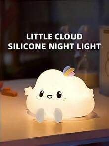 Rechargeable Touch-Sensitive Colorful Cloud Shaped Decorative Night Light, Suitable For Christmas, New Year, Holiday Gifts, Valentine's Day Gifts, Can Be Used As Indoor Decorative Night Light Companion Lamp - Multicolor - View 4