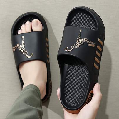 Men's Outdoor Soft-Sole Non-Slip Slippers, Sporty Fashion Casual Slippers, Super Comfortable EVA Slippers, Quick-Drying Soft Toe, Minimalist Style Versatile, Comfortable Foot Feel, Non-Slip Soft-Sole Lightweight Men's Casual Sandals, Lightweight Outdoor Multi-Scene Shoes, EVA Structure , Couples Outdoor Dual-Use Slippers, Driving Shoes, Open-Toe Slippers, Suitable For Outdoor Sports, Bathroom Or Beach Vacation Leisure, Holiday Gift