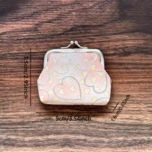 10个渐变心形多色夹子，女士零钱包，个性化钥匙扣，优雅手拿包，多功能收纳袋，派对礼物 - 彩色 - 查看 5