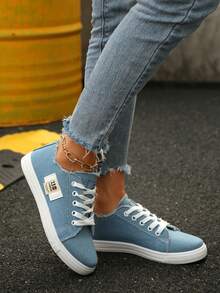 Women's Flat Breathable Casual Shoes, Fashion Sneakers For All Seasons - Blue - View 5