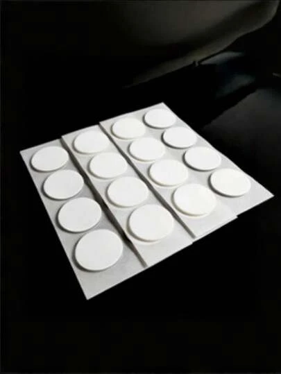 16 pièces Cercles adhésifs acryliques double face découpés au pochoir, points adhésifs amovibles, points de colle transparents sans couture personnalisés