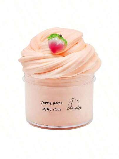 Peach Butter Slime - Peach Scented Stress Relief Toy, Best Back To School Gift, Party Favor [Random Accessories And Packaging Sticker Patterns] Peach Crystal Clay In Random Colors Slime Set, Best Back To School Gift, Focus On Stress Relief DIY Surprise Slime Easter Gift Handmade Clay Slime For Teens, Gift For Classmates And Friends, Basket Filler, Holiday Party Favors