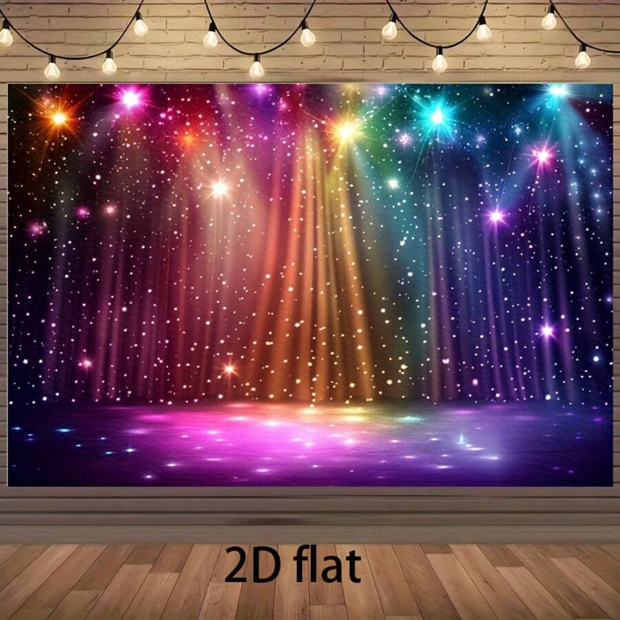Starry Backdrop: Dreamy Rainbow Lighting, Illuminates Party Nights, Perfect For Weddings, Birthdays, Concerts And Other Celebrations - 2 - View 1