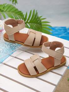 Summer Essentials: Kids' Open-Toe Ankle Strap Sandals For Beach & Daily W - Apricot - View 5