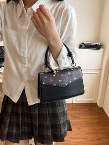 2026新款女士单肩包，黑色腋下包，高端金属锁扣手提包，休闲单肩斜挎包，女士日常通勤办公旅行包，时尚热销手提包 - 黑色 - 查看 9