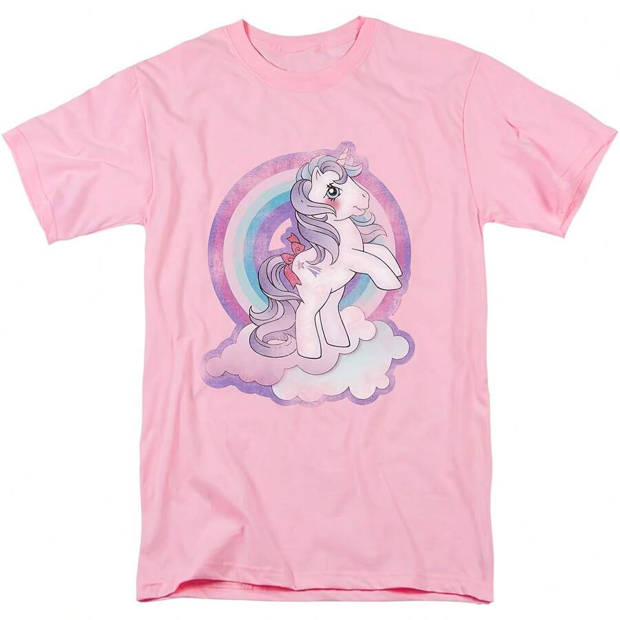 T-Shirt Clic Glory Pink  All Seasons,220g Pure Cotton Single-Sided Printed Crew Neck Short-Sleeved T-Shirt,Unisex Top,Base Layer - 顏色10 - 查看 1
