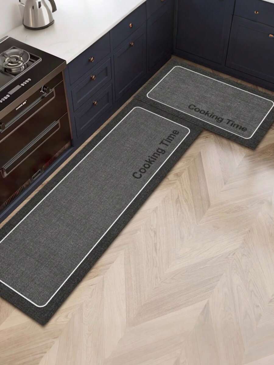 1 tấm thảm nhà bếp chống trượt thấm nước bằng vải lanh pha cát Diatomite, thảm phòng tắm viền đen có chữ, bộ thảm trải sàn nhà bếp mềm mại, thảm chùi chân nhà bếp dễ lau chùi, thảm cửa ra vào, thảm thấm nước phòng tắm, trang trí phòng, thảm nhà bếp, thảm trải sàn nhà bếp, thảm chùi chân, thảm nhỏ, thảm trang trí, thảm trải dài. - Nhiều màu - Xem 1