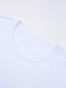 Disney Circle To Print Toy Story, Front And Back Prints, Soft And Elastic Casual Short Sleeved Top, Fashionable Short Sleeved Round Neck T-Shirt, Women's Clothing - 白色 - 查看 5