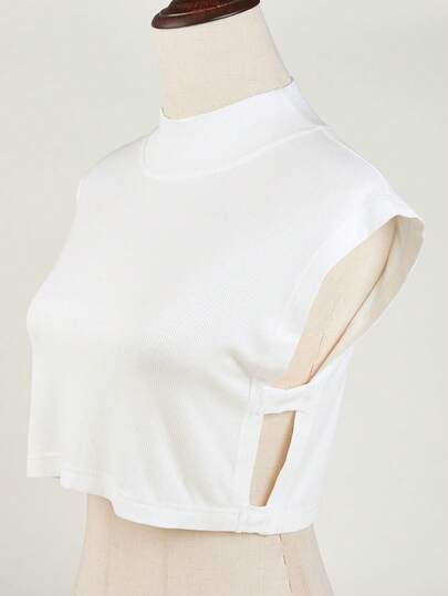 1pc Women Comfortable Elastic Fabric Detachable Fake Collar, Lightweight For Spring/Summer,Festival,Travel