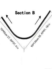 Extendable Curved Shower Curtain Rod Set, Stainless Steel Rust-Proof Adjustable Shower Rail, No Drilling Required For Bathroom Shower Enclosure - D - View 13