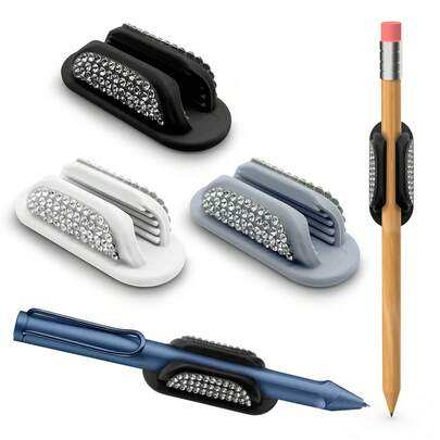 5 chiếc hộp đựng bút silicon từ tính, hộp đựng bút để bàn, giá đựng bút dạ, kẹp bút dính, đồ dùng văn phòng phẩm