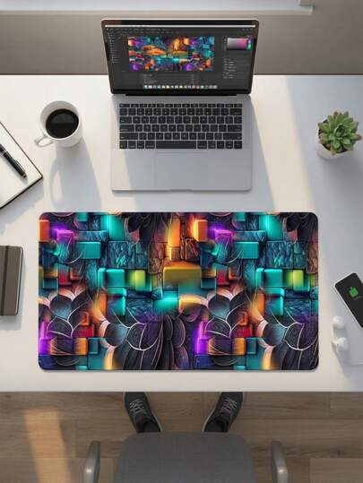 大型游戏鼠标垫，也可作键盘垫、桌面垫或书架使用，是游戏玩家、办公室和宿舍的理想之选，兼容鼠标和轨迹球，适用于电脑、办公和游戏环境，是送给游戏玩家的绝佳礼物。