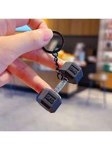 1-2 chiếc móc khóa hình tạ mini cá nhân hóa, móc khóa kim loại hình tạ mini tối giản thời trang, móc khóa hình dụng cụ tập thể dục mini thực tế, quà tặng tiệc tùng, quà Giáng sinh - Nhiều màu - Xem 4